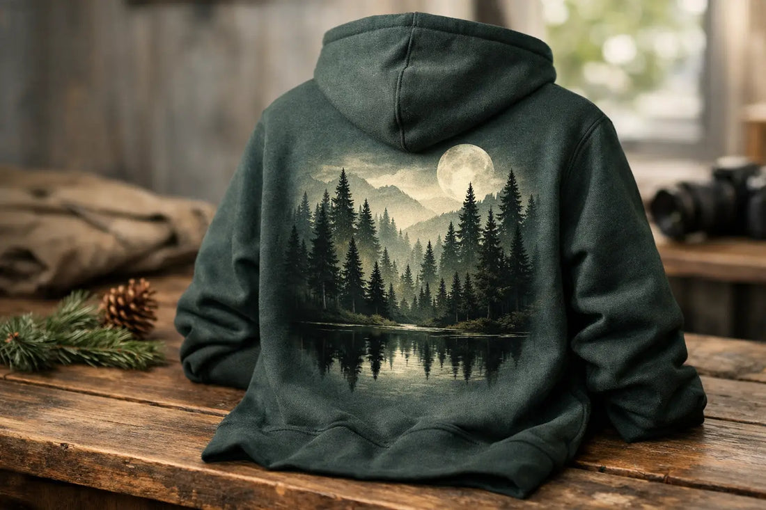 Forest Graphic Hoodie Design That Holds Its Form
