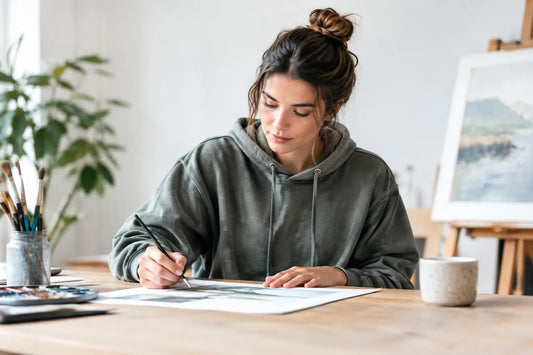 Best Understated Hoodies for Artists at Work